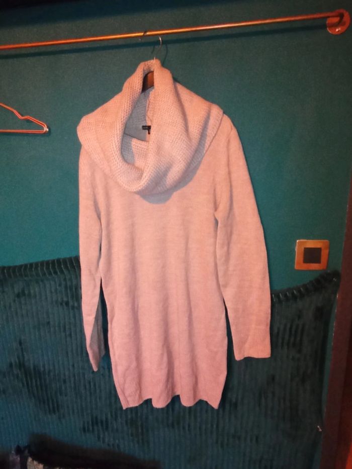Robe pull beige clair