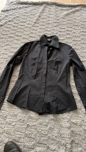 Chemise Esprit noire ceintré taille 36