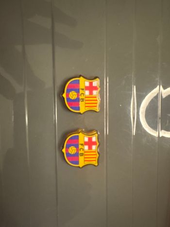 Lot de 2 perle plate percé 