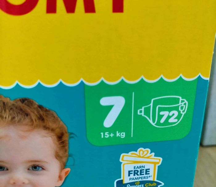 Couche pampers baby dry taille 7 - photo numéro 2