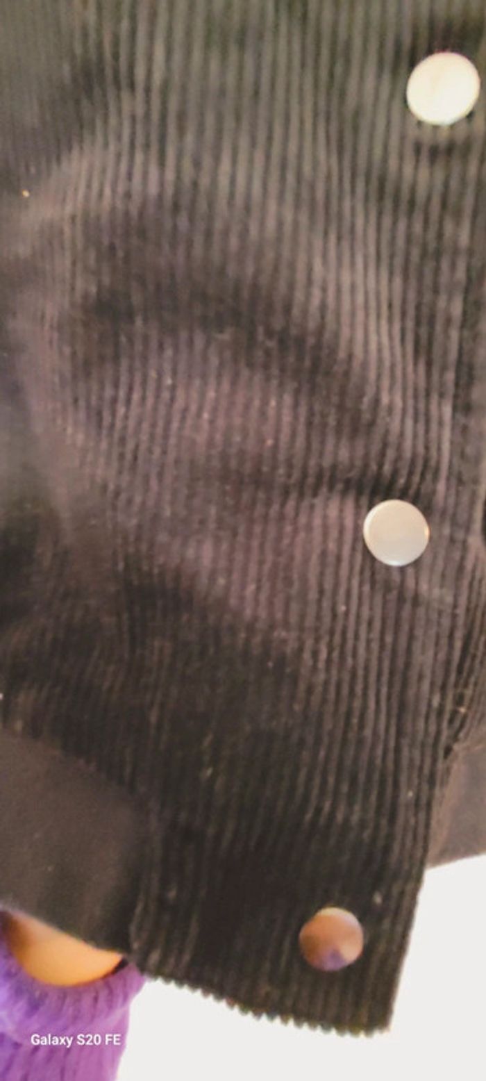 Superbe Teddy en velours noir neuf avec étiquette marque créateur C'est beau la vie taille 44/46 - photo numéro 8