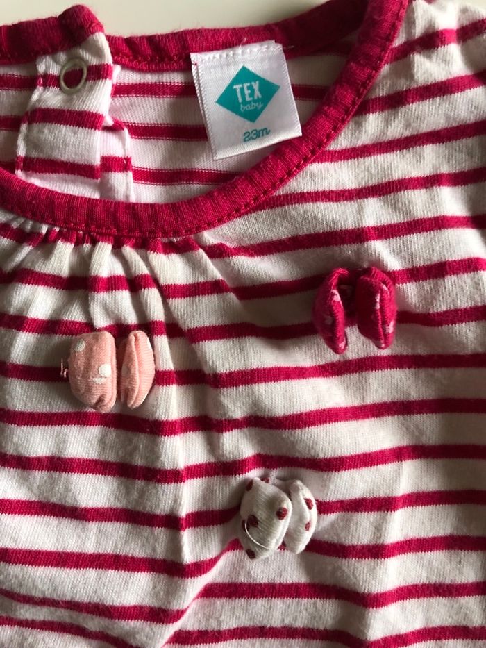 Vend t-shirt manches courtes Tex taille 23 mois - photo numéro 3