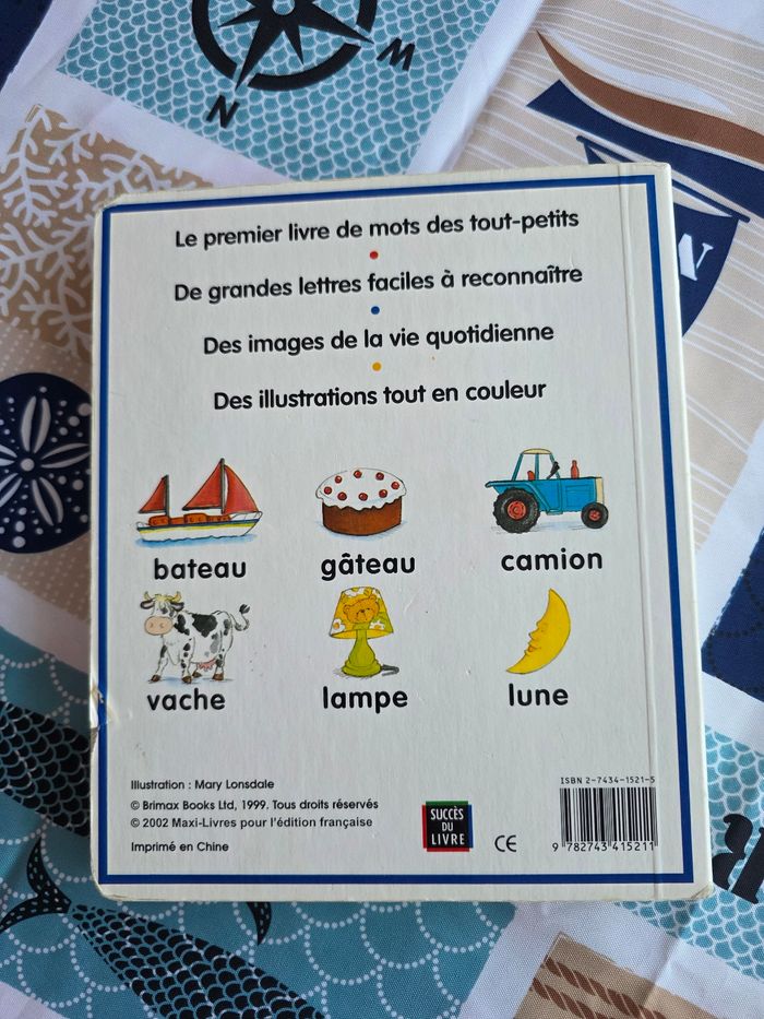GROS LIVRE BÉBÉ MON PREMIER LIVRE DE MOTS MIXTE BOYS OU GIRLS - photo numéro 2