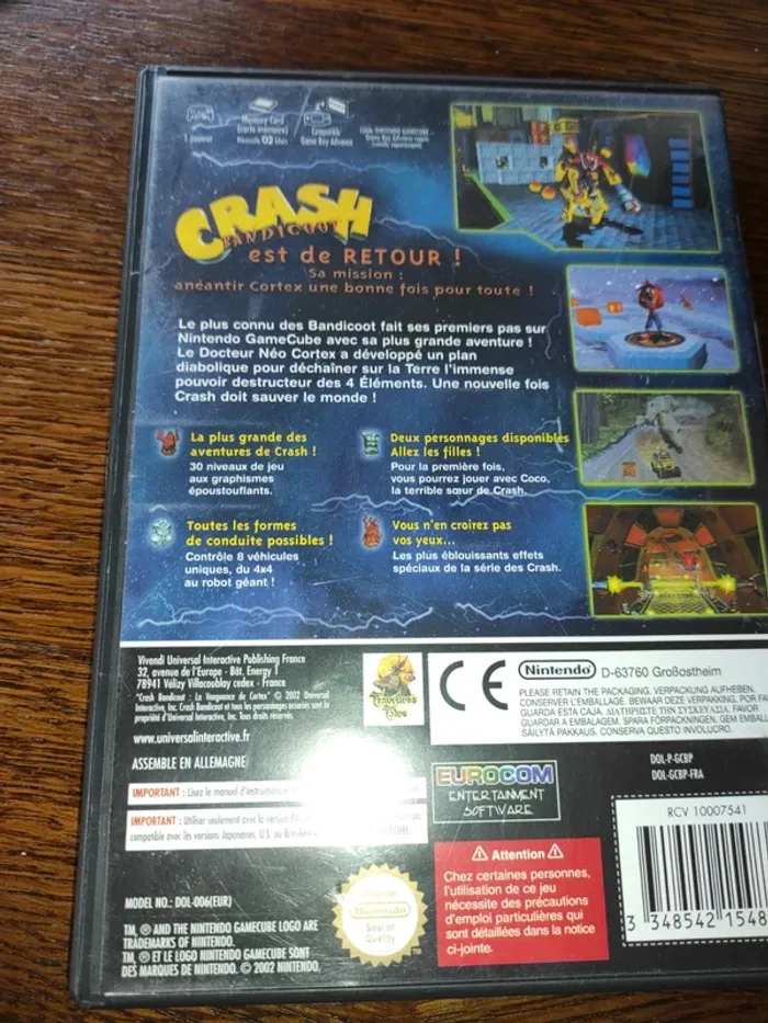 Crash bandicoot nintendo GameCube - photo numéro 2