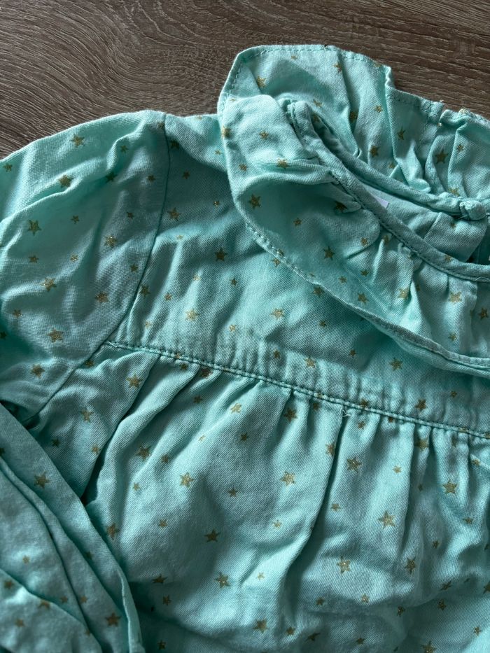 Blouse verte étoiles Orchestra t.18m - photo numéro 2