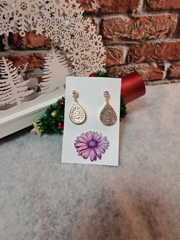 Boucles d'oreilles pendante doré