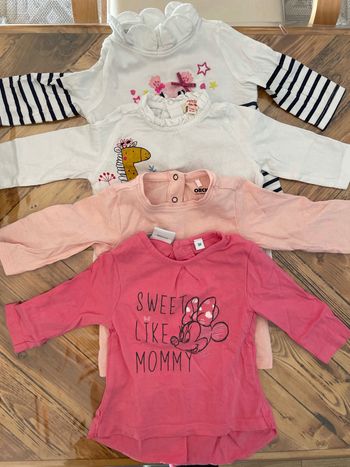 Lot 4 t-shirt manches longues