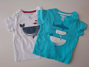 Lot de 2 T-shirt Obaïbi taille 6 mois