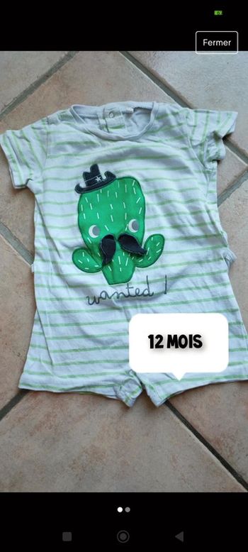 Barboteuse cactus