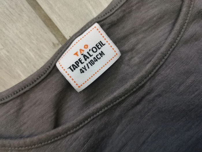 Poncho gris avec franges TAO pour 4 ans - photo numéro 6