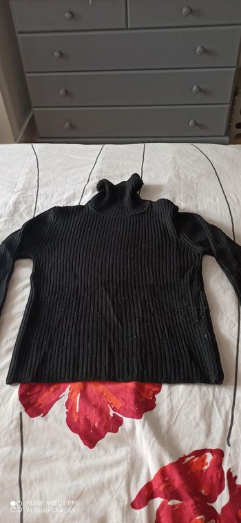 Pull noir t, 42 tex