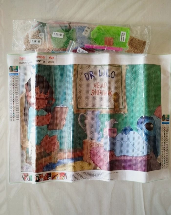 Diamond painting Stitch chez le médecin #S151 - photo numéro 3