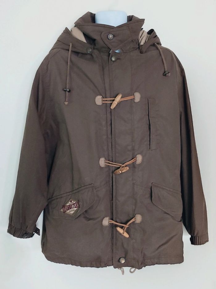 Duffle-coat marron capuche amovible vintage / Goanna American Flavor - 40/L à 42/XL - photo numéro 12