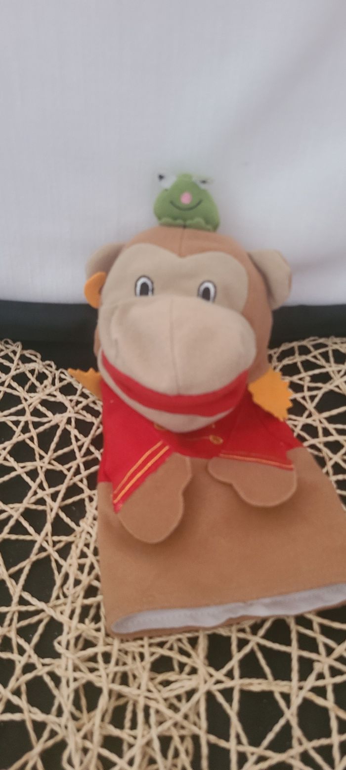 IKEA - Klapper Circus - Marionnette à main Singe avec une grenouille
