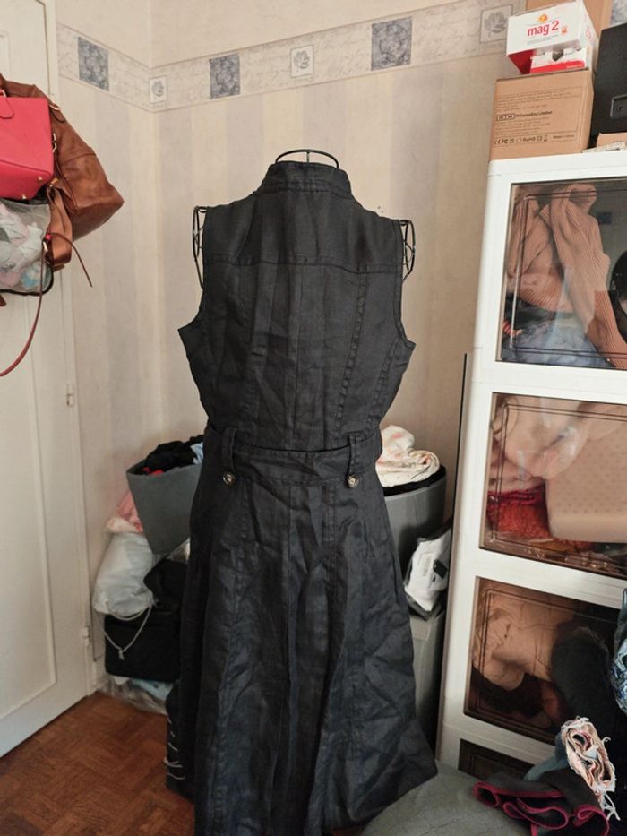 Robe longue Zara en noire unie - photo numéro 3