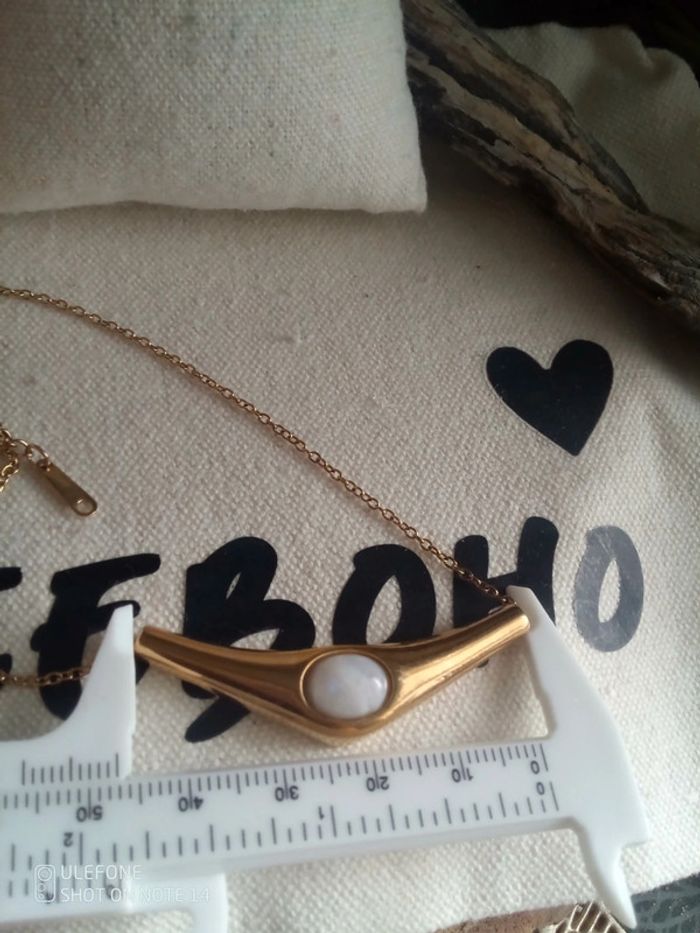 Collier bohème pierre de lune - photo numéro 2