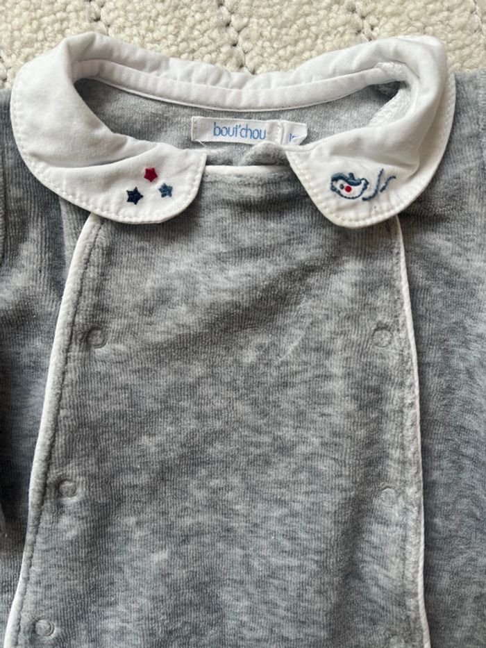 Pyjama velour avec col - photo numéro 2