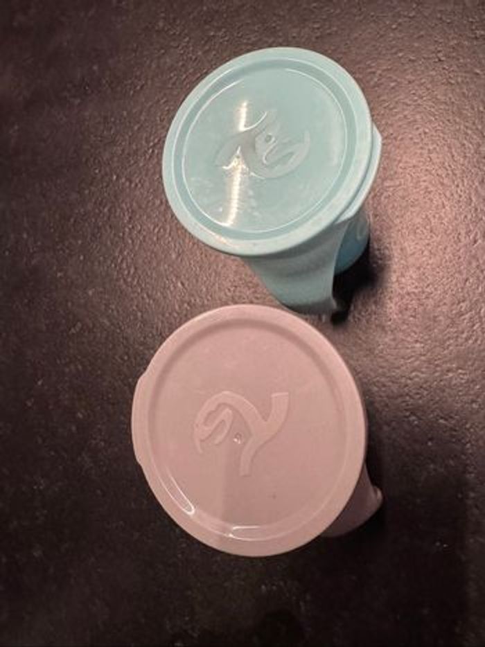 Lot 2 tasses d’apprentissage bébé gris & bleu - photo numéro 2