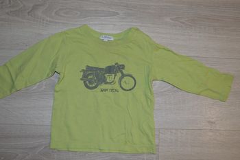 Tee shirt manches longues moto In Extenso 18 mois
