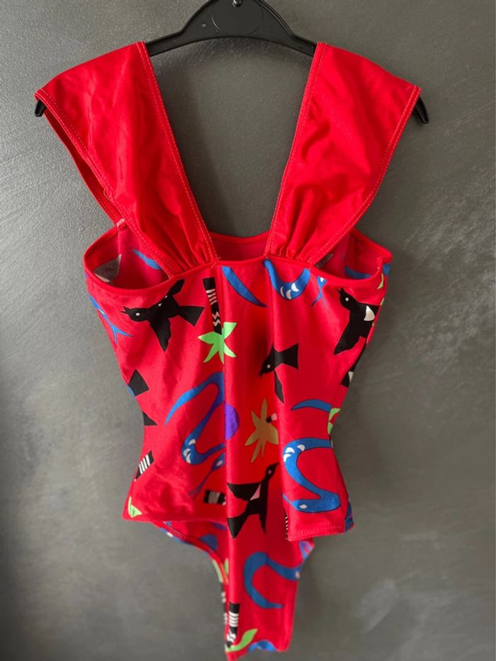 Maillot de bain femme rouge vintage - photo numéro 3