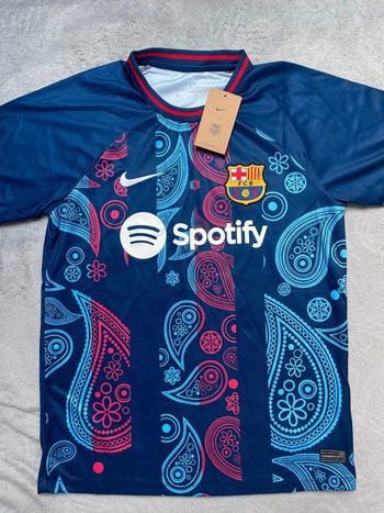 Maillot concept foot Barcelone bleu édition Paisley taille M