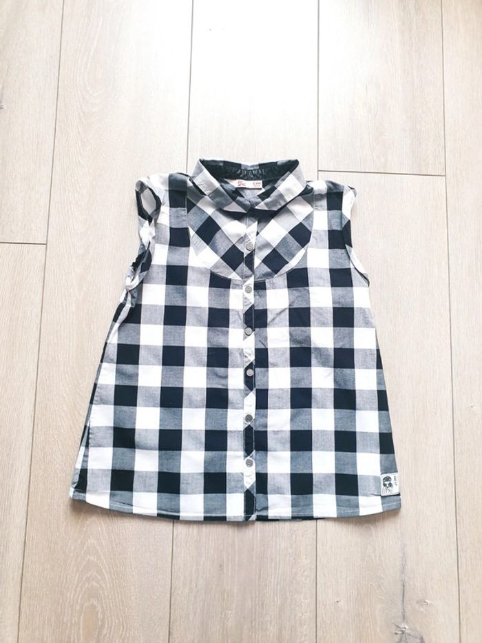 Tunique noir et blanche. Fille 10 ans. Marque Dp. Am