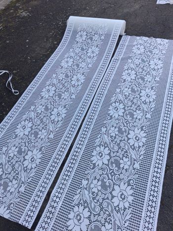 Véritable guipure 2x60cm sur 2m de longueur 