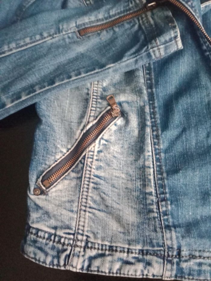 Veste en jeans esprit taille L - photo numéro 4