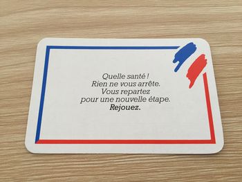 Carte hasard quelle santé ! pièce détachée jeu de société Richesses de France édition Nathan #A42