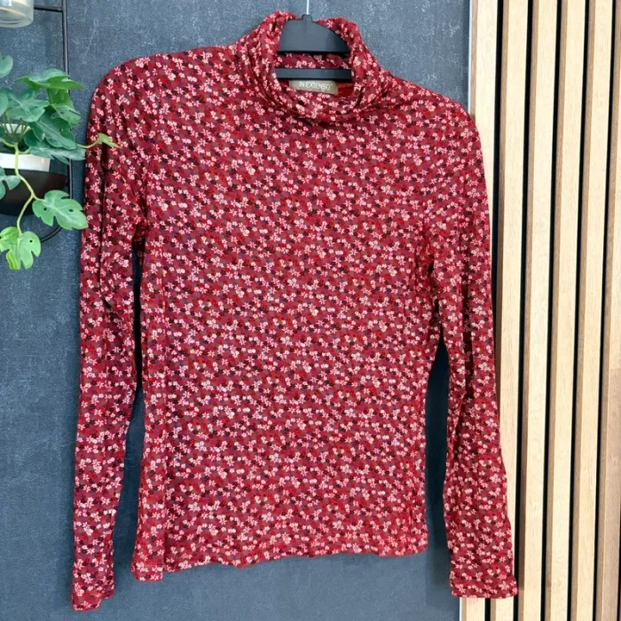 Sous-pull Haut col roulé In Extenso fleuri taille S