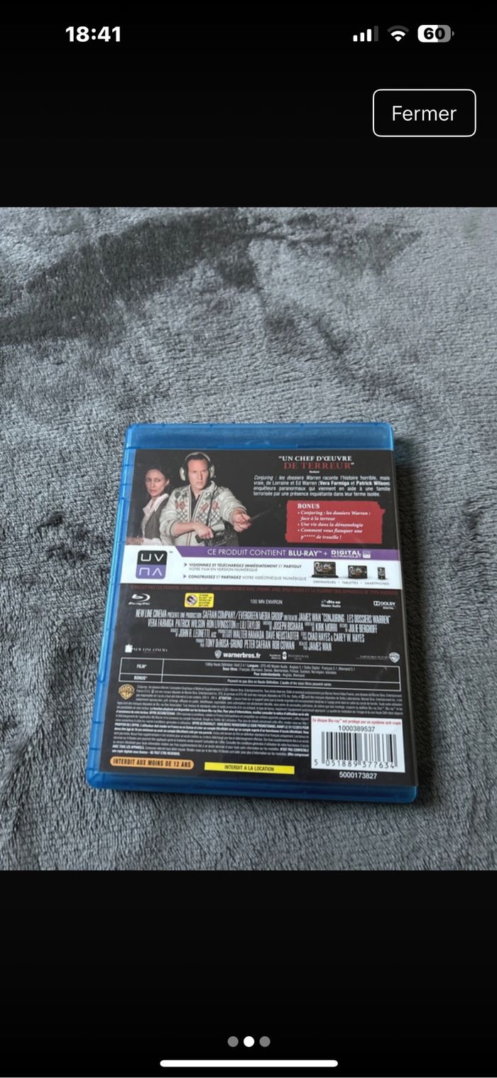 DVD Conjuring Les dossiers Warren - photo numéro 2
