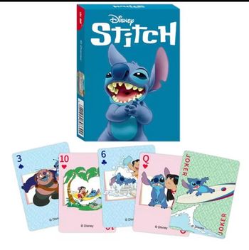 Un jeu de cartes stitch 