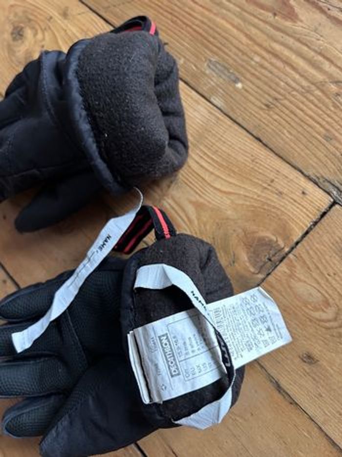 Gants de ski noir 8 ans Wedze Decathlon - photo numéro 5