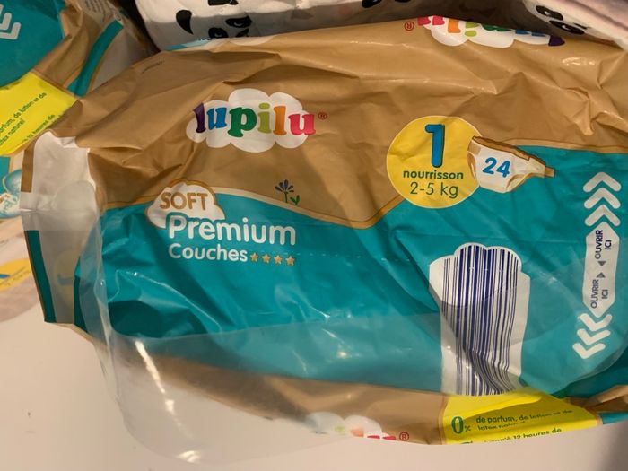 Lot de 2 paquets de couches neufs taille 1 - photo numéro 2