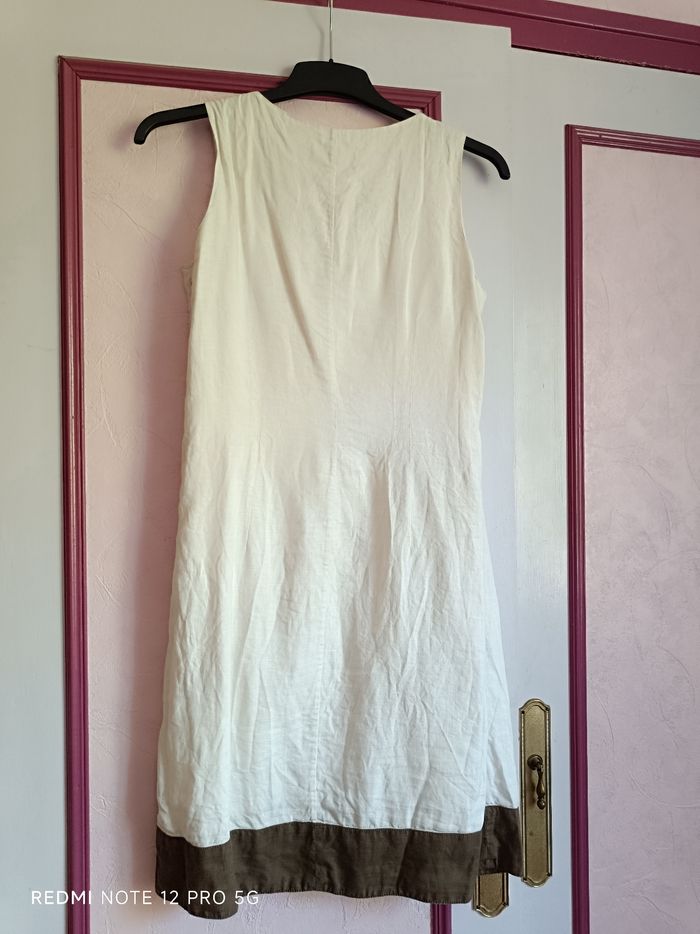 Robe écru Armand Thiery 100% lin T.38 - photo numéro 5