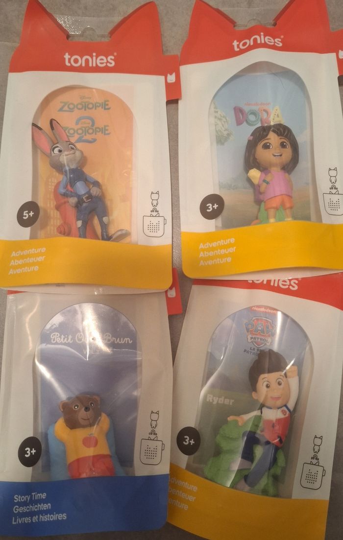 Lot de 4 tonies neufs