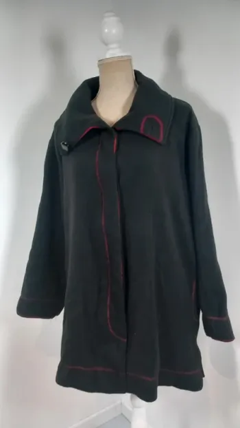 Veste légère Vintage LBP Magnet - T. 50/52 (2XL) - Noire et Rouge - Style Original