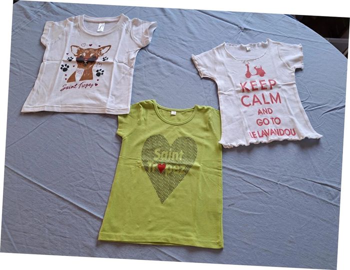 Lot T-shirt fill3 Cote d'azur 2 ans