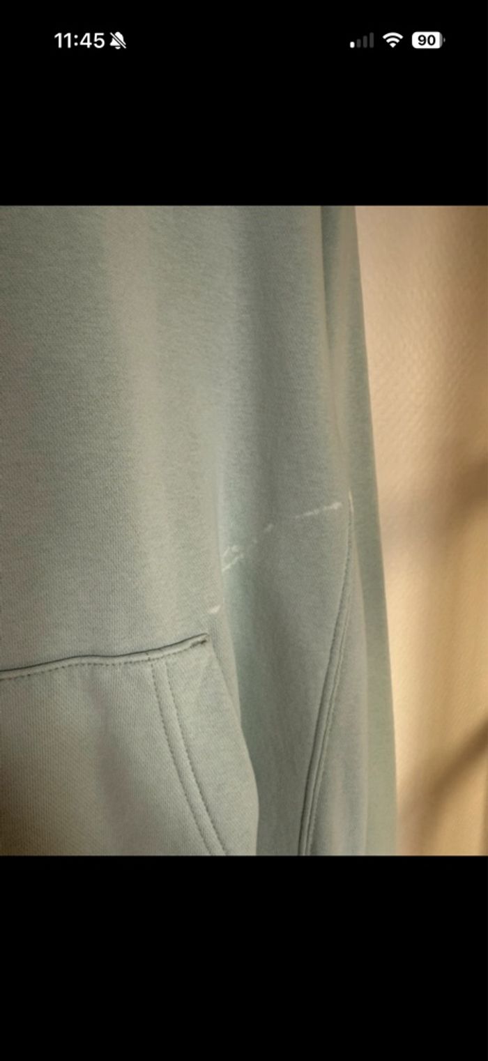Sweat-shirt à capuche vert - photo numéro 3