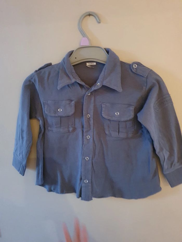 Chemise en moleton petit bateau 2 ans - photo numéro 2