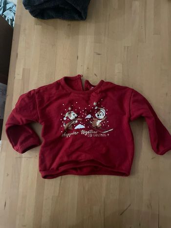 Pull de Noël tic et tac Disney 9 mois
