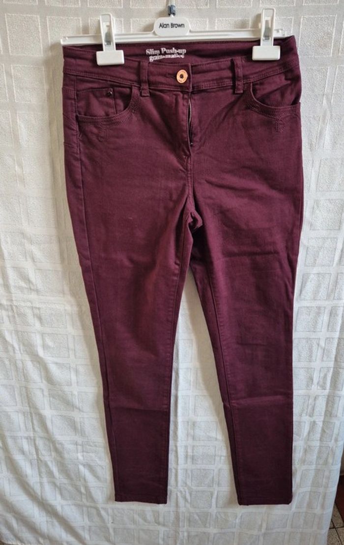 pantalon slim push up grain de malice taille 38 - photo numéro 7