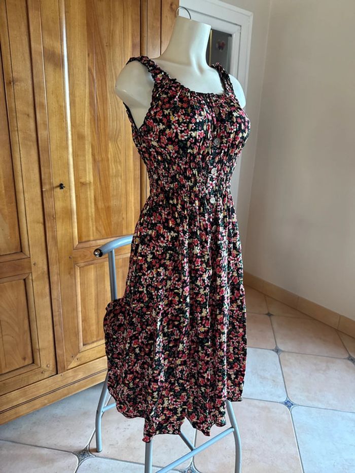 Robe taille unique fleurie femme - photo numéro 3