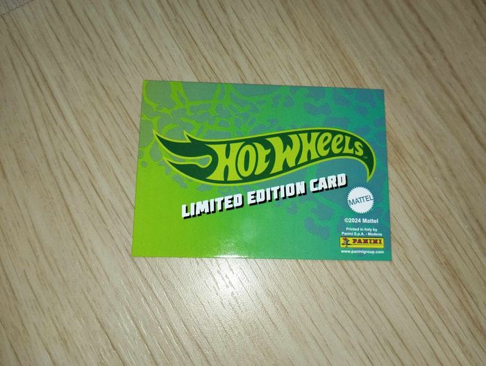 Carte limitée Hot Wheels N°1 *Panini* - photo numéro 2