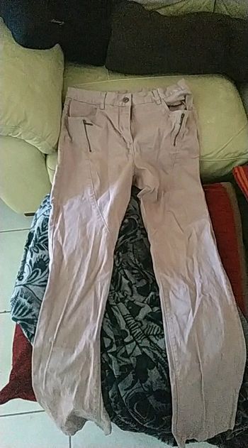 Pantalon blanche porte taille 40