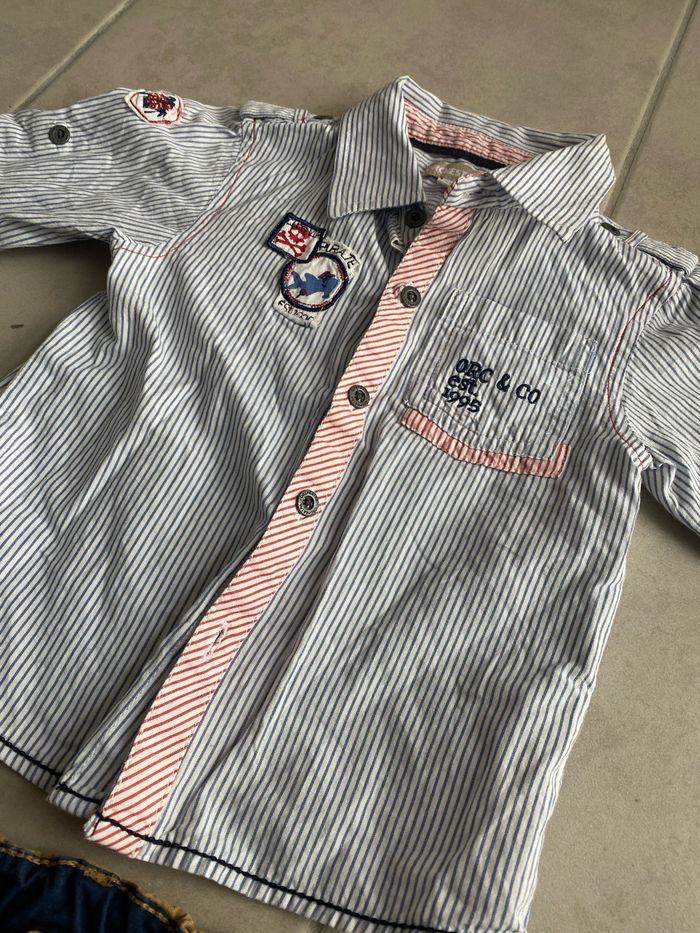 Ensemble chemise pantalon bébé garçon 24 mois 2 ans - photo numéro 5