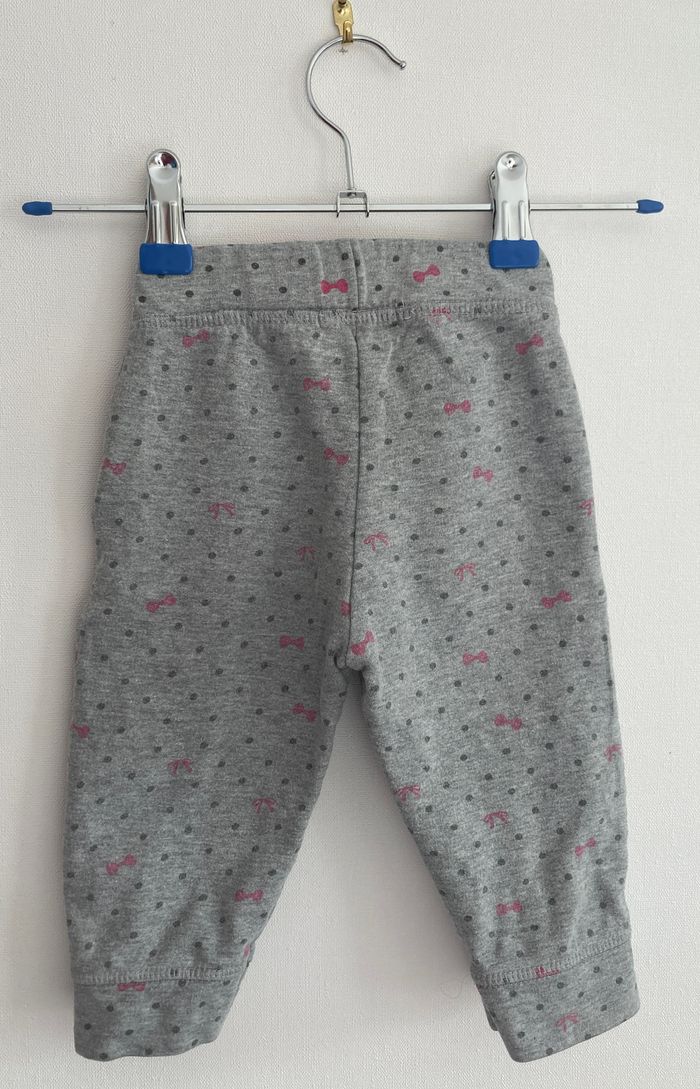 ensemble pantalon et sweat zippé avec noeud taille 9 mois - photo numéro 7