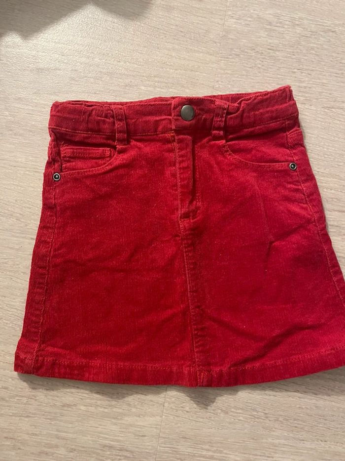 Jupe velours côtelé