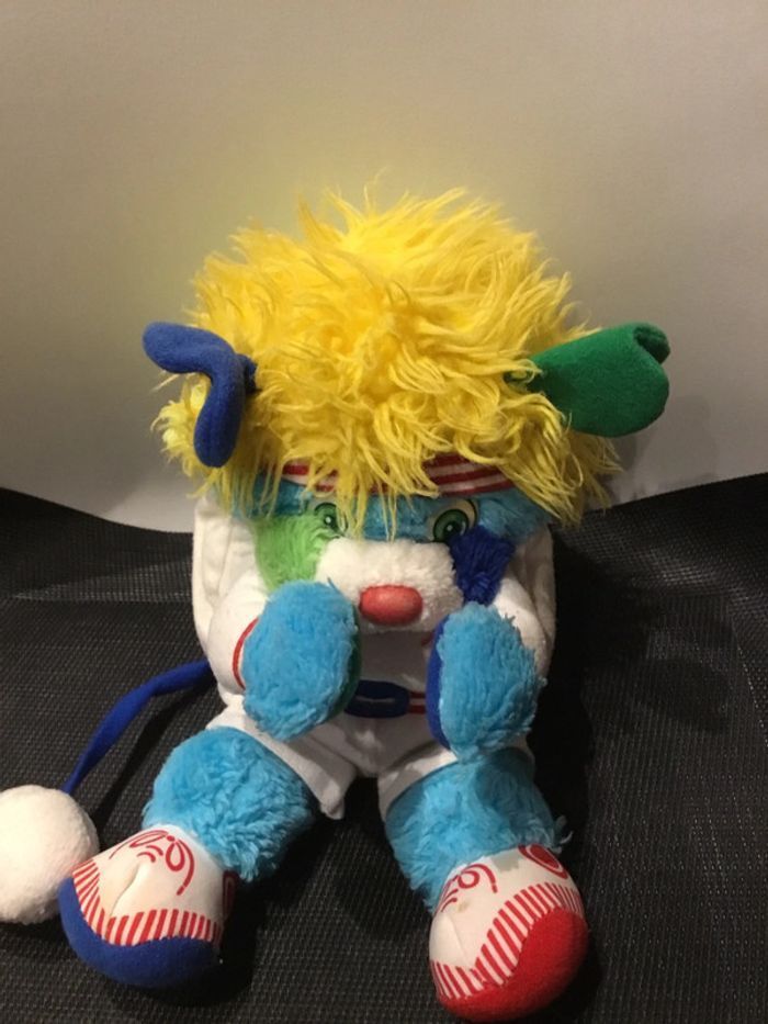 Peluche Popples sportif balle de tennis Mattel sport 1987 vintage - photo numéro 7