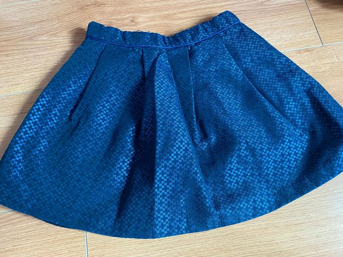 Jupe Okaidi 10 ans bleu marine irisé - photo numéro 2